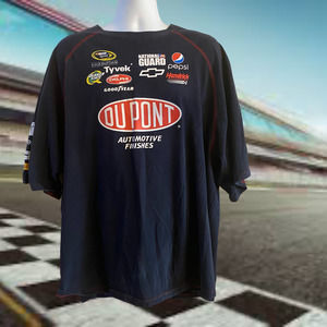 Vintage Nascar 3XL Tee Large Jeff Gordon Sponsors #24 DuPont
